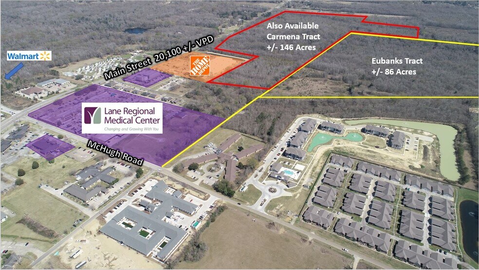 McHugh Road, Zachary, LA 70791 +/ 86 Acre Eubank Tract