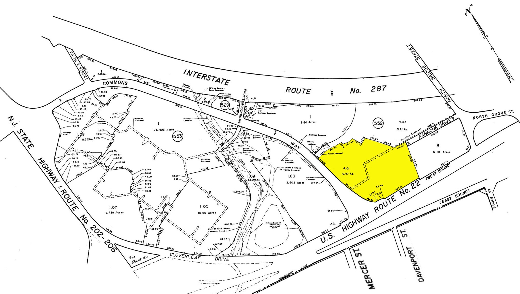 200 Crossing Blvd, Bridgewater, NJ for sale Plat Map- Image 1 of 1