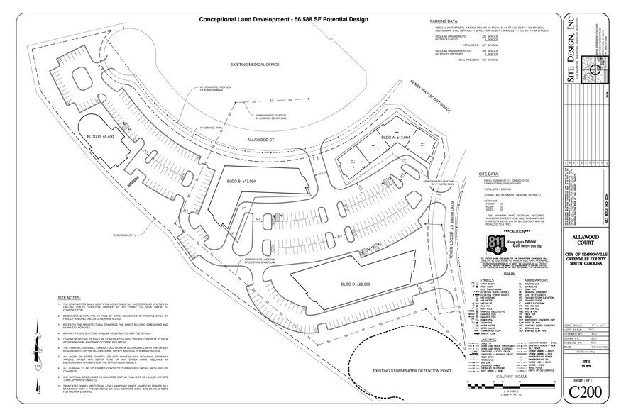 100 Allawood Ct, Simpsonville, SC for sale - Site Plan - Image 3 of 3