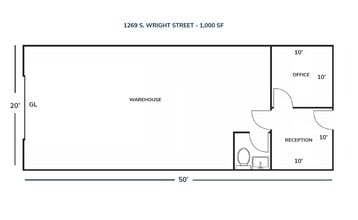 1233-1255 S Wright St, Santa Ana, CA for lease Floor Plan- Image 1 of 1