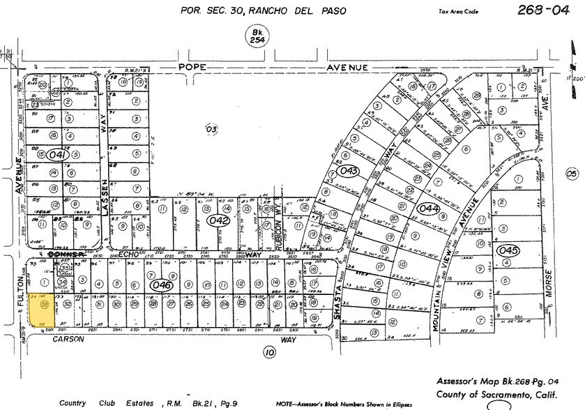 3100 Fulton Ave, Sacramento, CA for sale - Plat Map - Image 2 of 7
