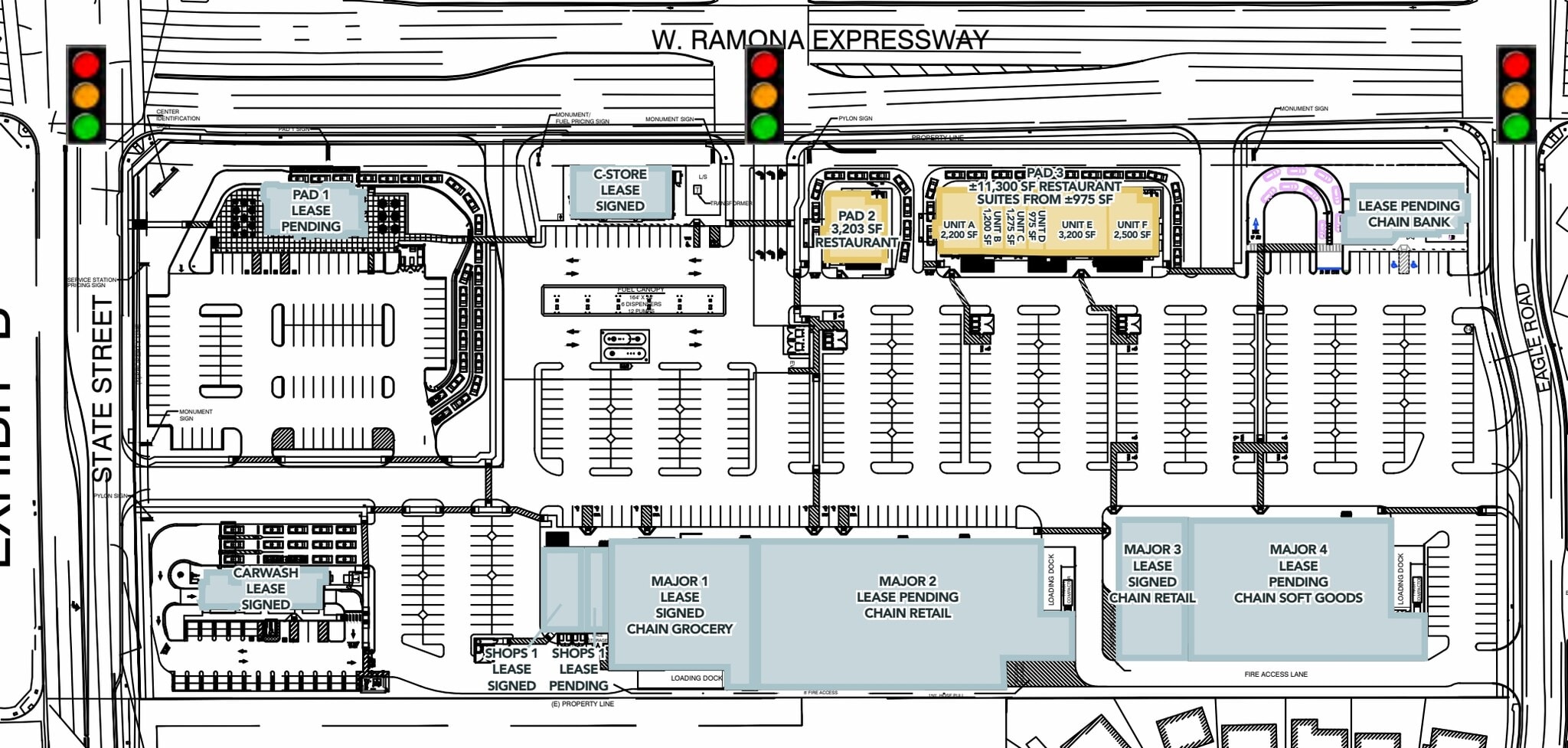 SEC W Ramona Expressway at State Street, San Jacinto, CA for lease Site Plan- Image 1 of 1