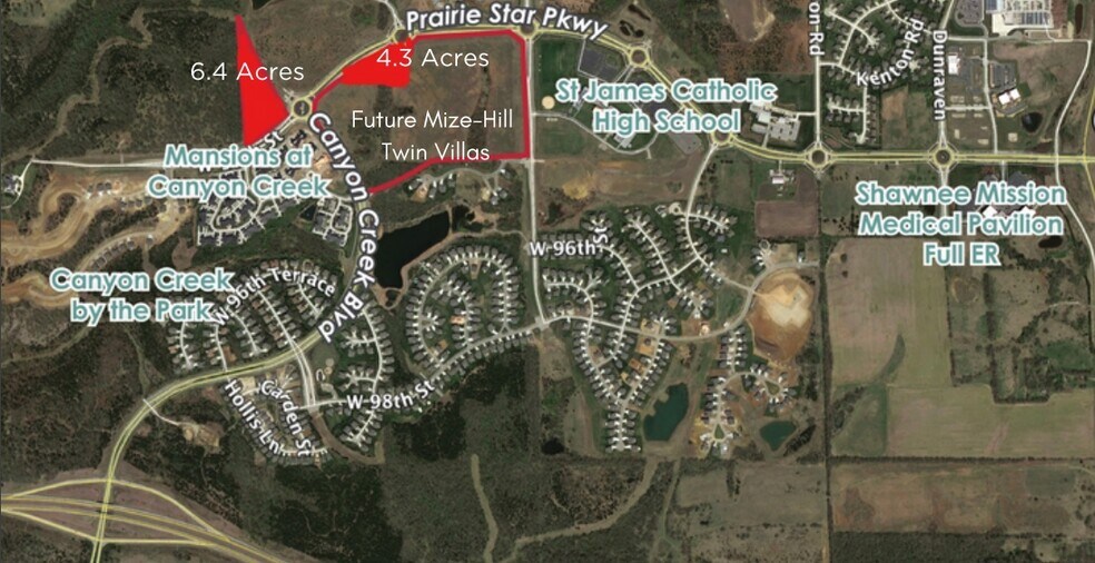 Canyon Creek & Prairie Star Pky, Lenexa, KS 66227 Land for Sale