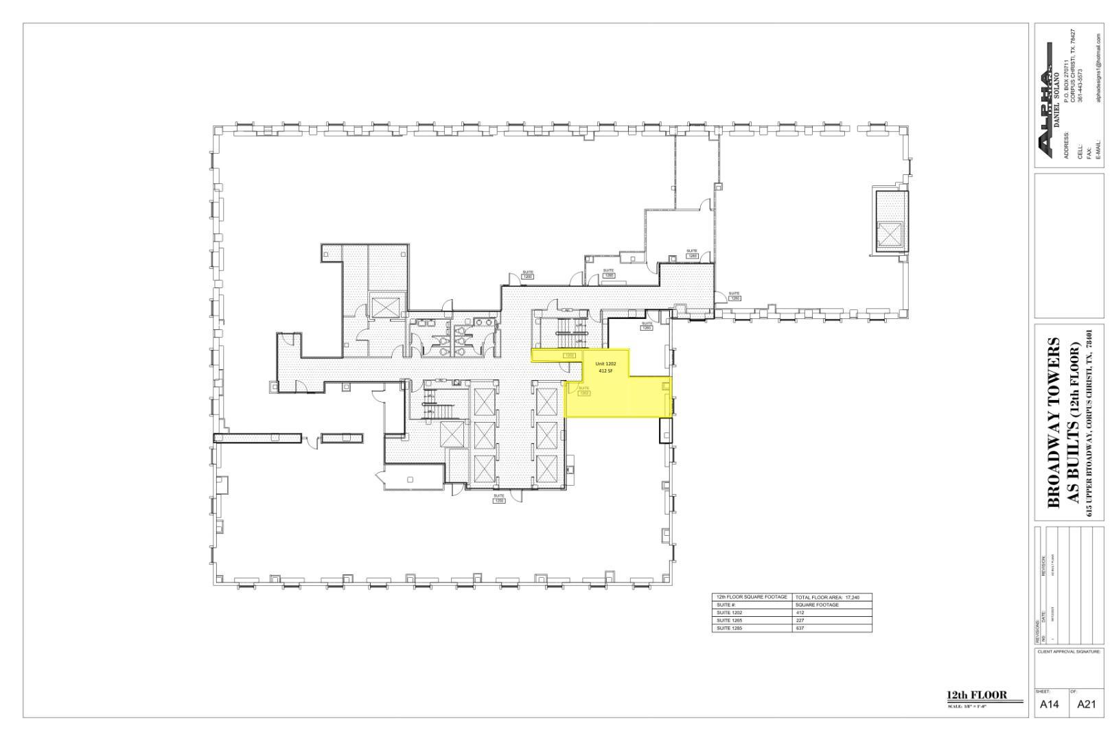 615 N Upper Broadway St, Corpus Christi, TX for lease Floor Plan- Image 1 of 3