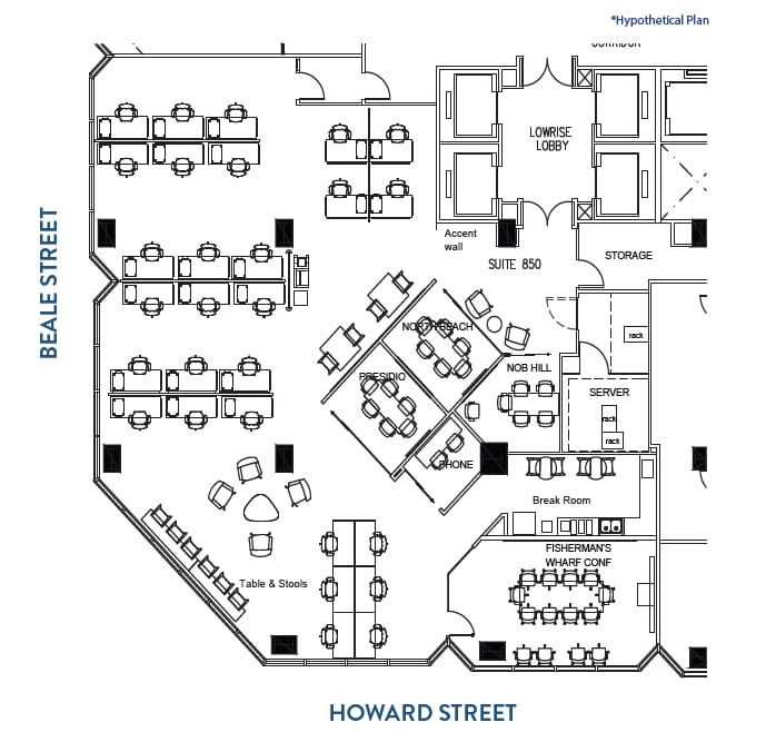 301 Howard St, San Francisco, CA for lease Floor Plan- Image 1 of 1