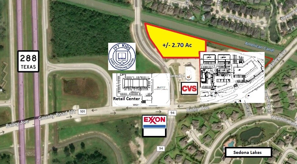 County Road 94 & Bailey Road, Manvel, TX 77578