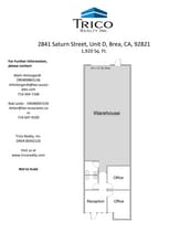 2801 Saturn St, Brea, CA for lease Floor Plan- Image 1 of 1