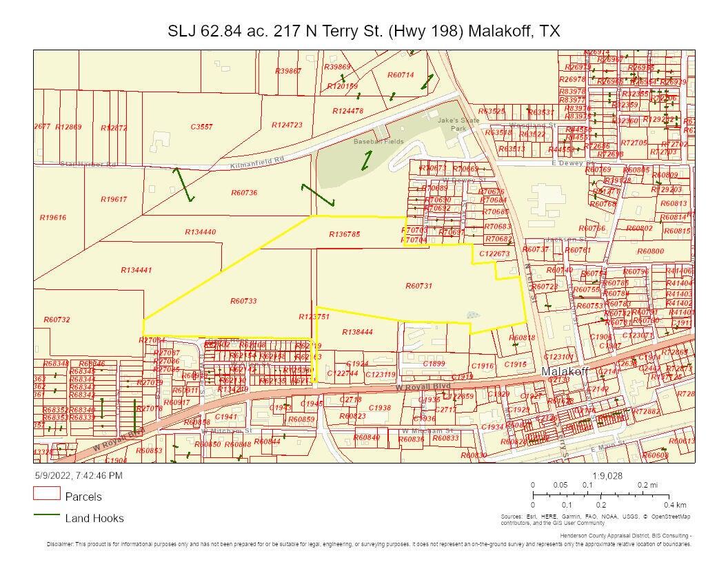217 Terry, Malakoff, TX 75148 62.84 ac. 217 N Terry St. Malakoff, TX