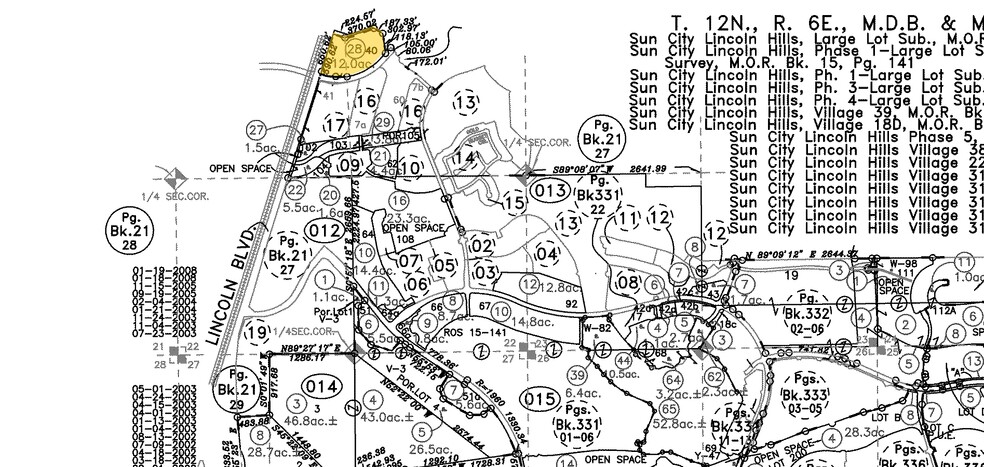 Ferrari Ranch Rd & Lincoln Blvd, Lincoln, CA for lease - Plat Map - Image 2 of 5