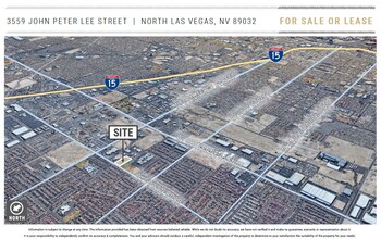 3559 John Peter Lee St, North Las Vegas, NV - AERIAL  map view