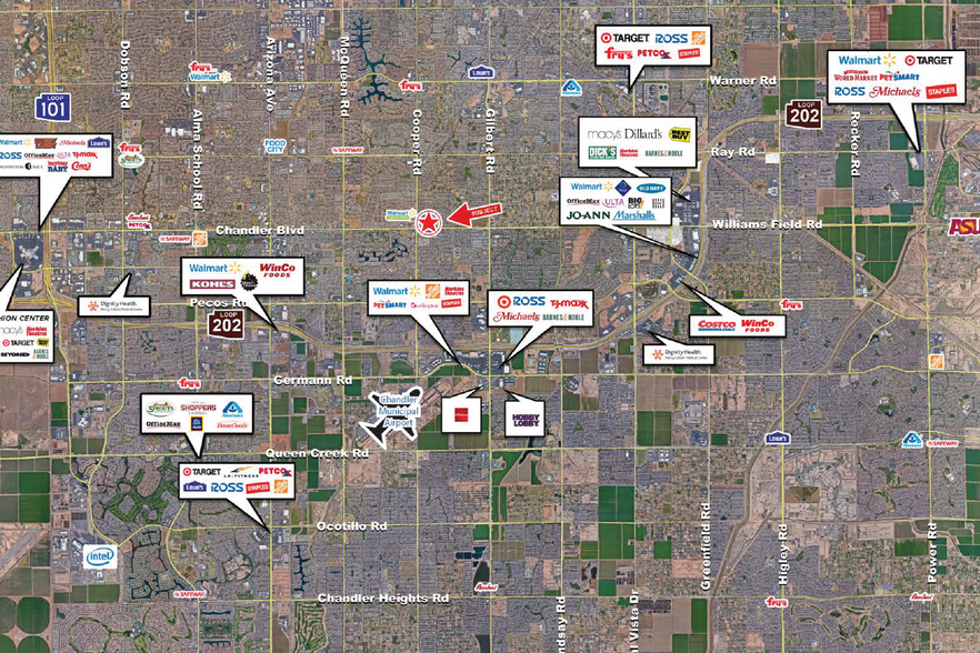 NE Cooper Rd & Chandler Blvd, Chandler, AZ for lease - Aerial - Image 2 of 5