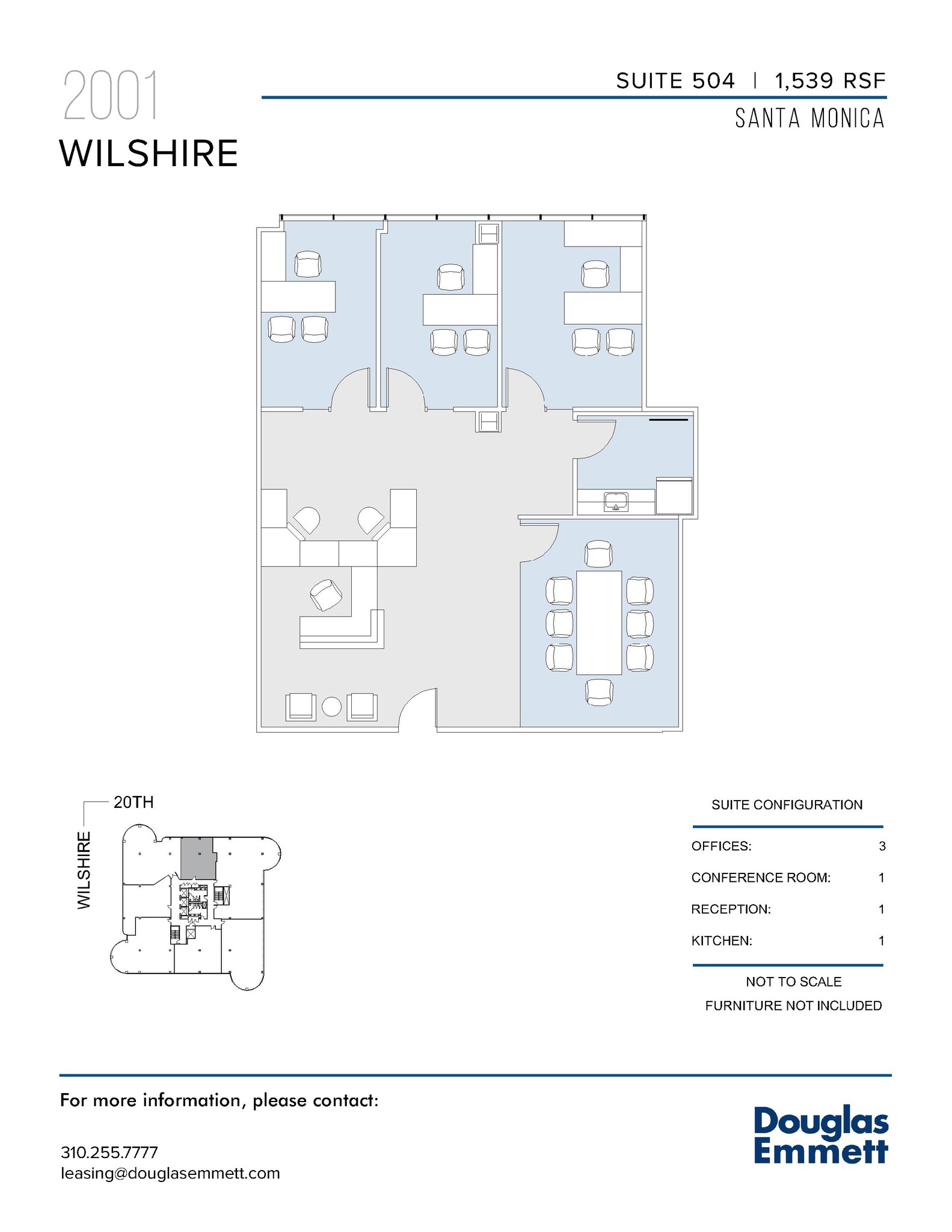 2001 Wilshire Blvd, Santa Monica, CA for lease Floor Plan- Image 1 of 1