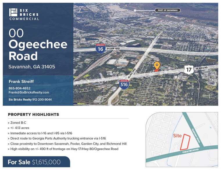 3125 Ogeechee Rd, Savannah, GA for sale - Aerial - Image 2 of 19