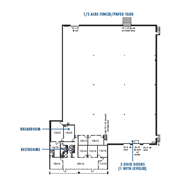 5075-5081 Kingston St, Denver, CO for lease - Floor Plan - Image 2 of 12