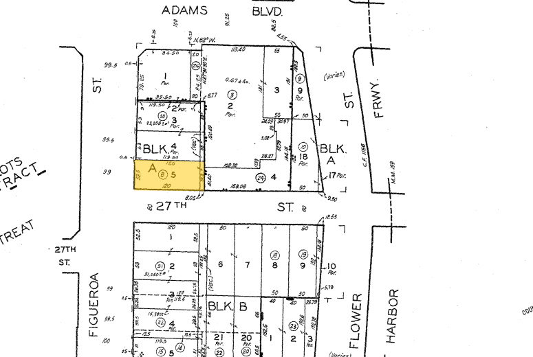 2626 S Figueroa St, Los Angeles, CA for lease - Plat Map - Image 2 of 9