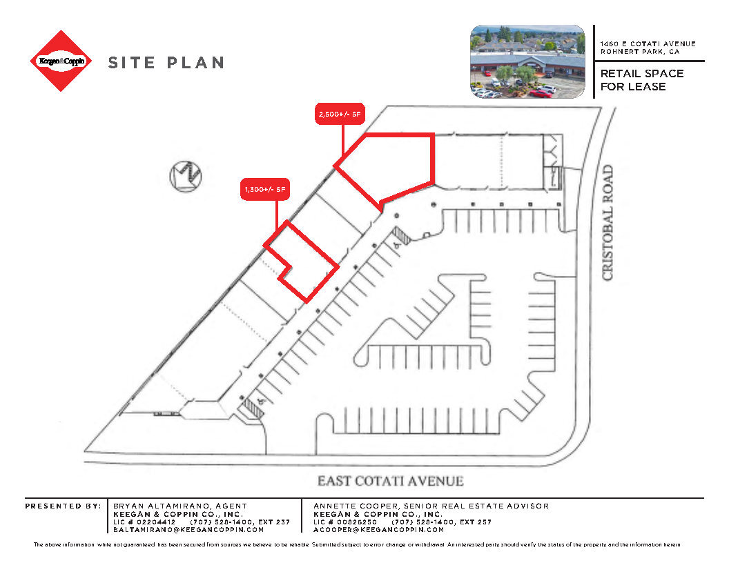 1460 E Cotati Ave, Rohnert Park, CA for lease Site Plan- Image 1 of 4