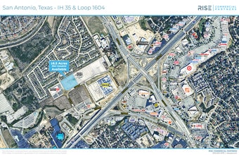 NWQ I-35 & Loop 1604 W, Live Oak, TX - AERIAL  map view - Image1