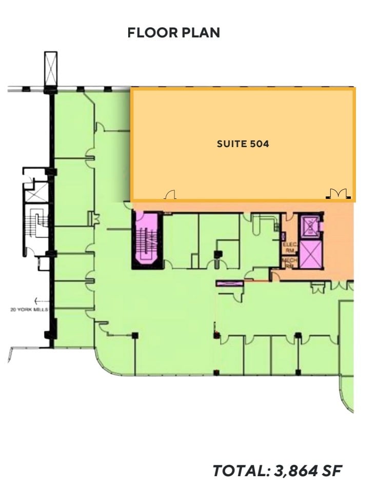 10-20 York Mills Rd, Toronto, ON for lease Floor Plan- Image 1 of 1