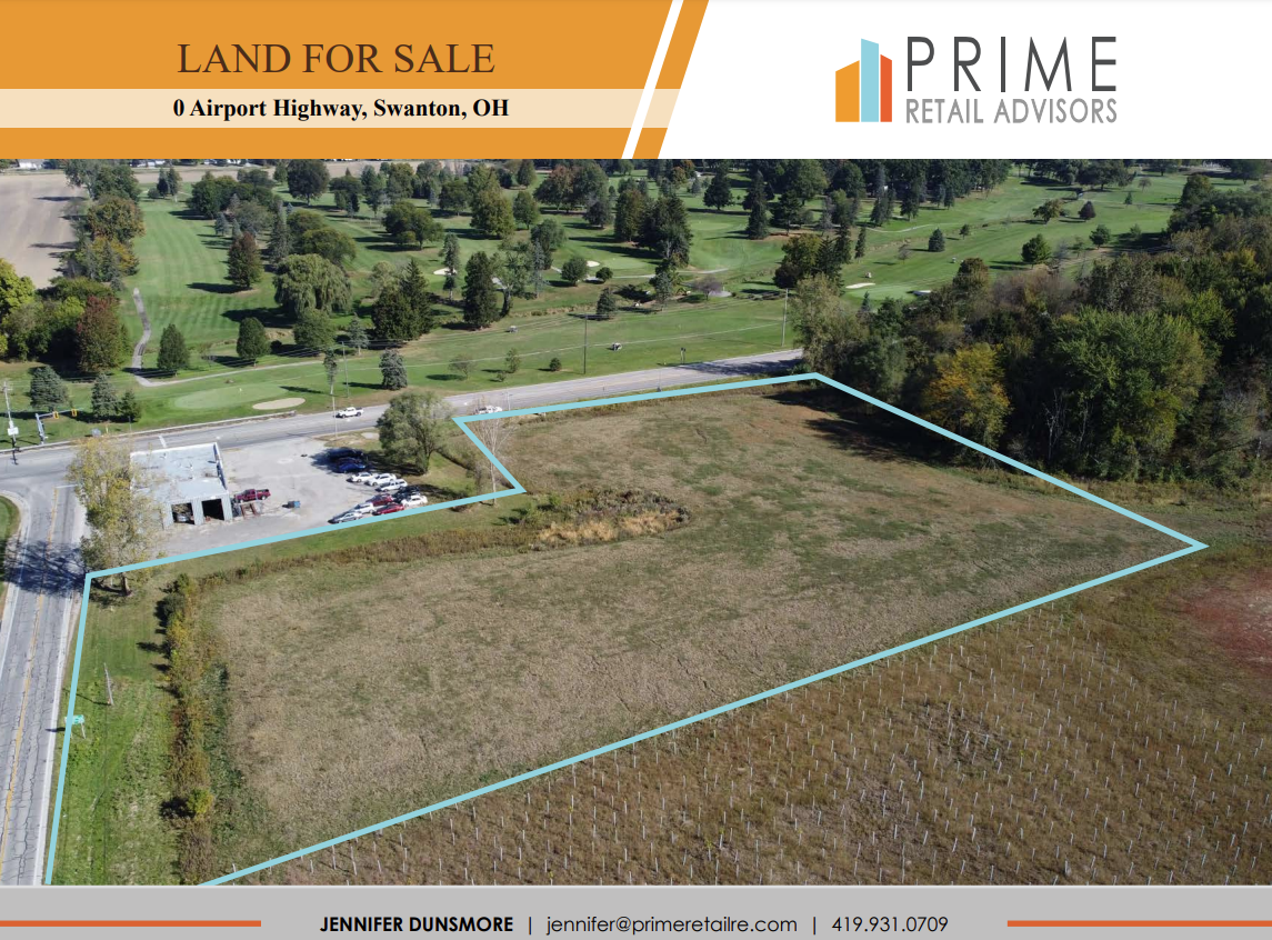 Airport Hwy, Swanton, OH for sale Aerial- Image 1 of 4