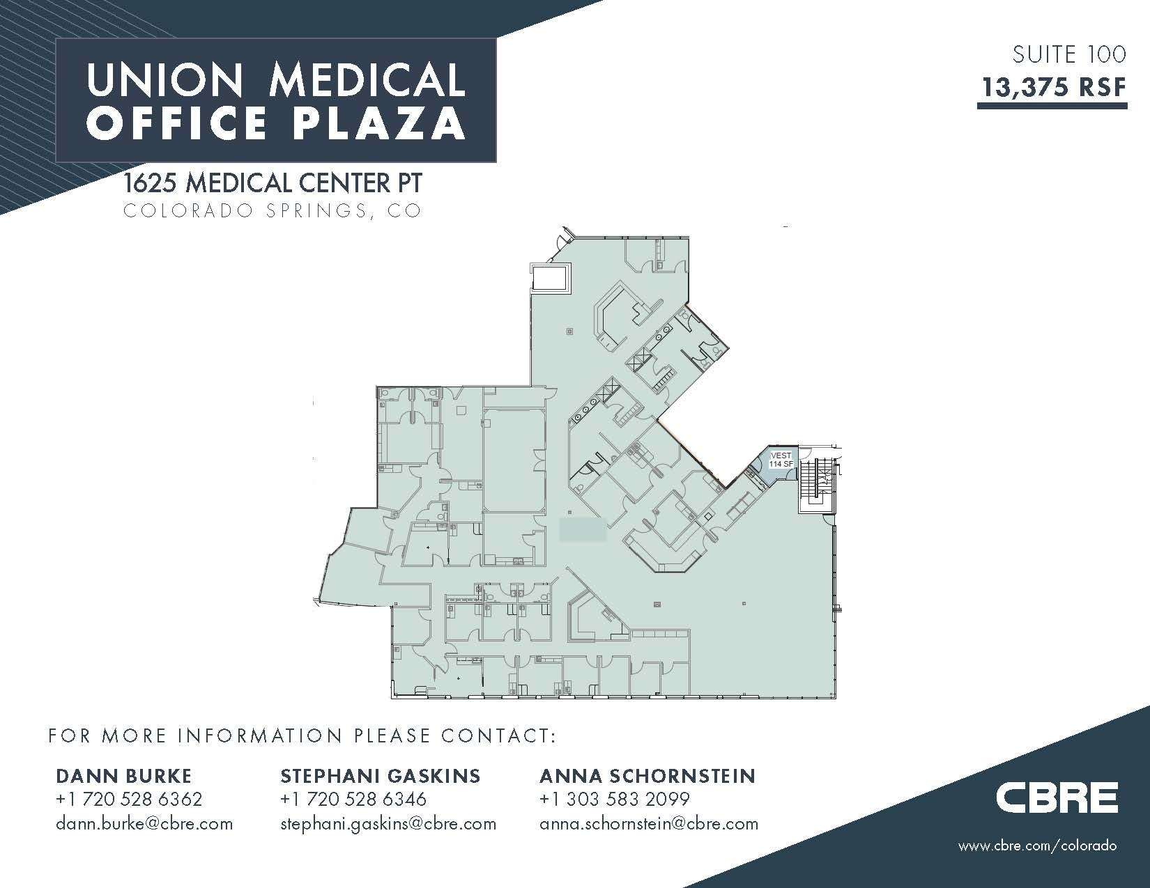 1625 Medical Center Pt, Colorado Springs, CO for lease Floor Plan- Image 1 of 1