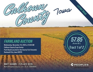 More details for 01 County Highway D26, Rockwell City, IA - Land for Sale