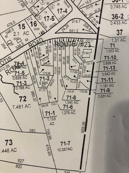 East Otis Road, East Otis, MA for sale - Plat Map - Image 2 of 2