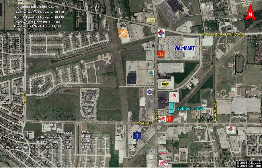 4506 Garth Rd, Baytown, TX for lease - Aerial - Image 3 of 4