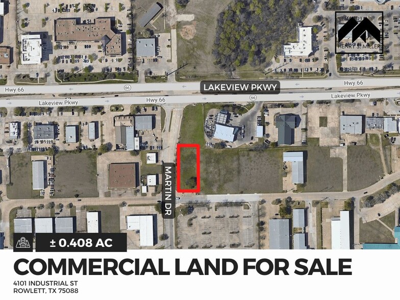 4101 Industrial St, Rowlett, TX for sale - Aerial - Image 1 of 2