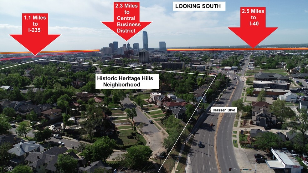 1700 N Classen Blvd, Oklahoma City, OK for sale - Aerial - Image 3 of 8