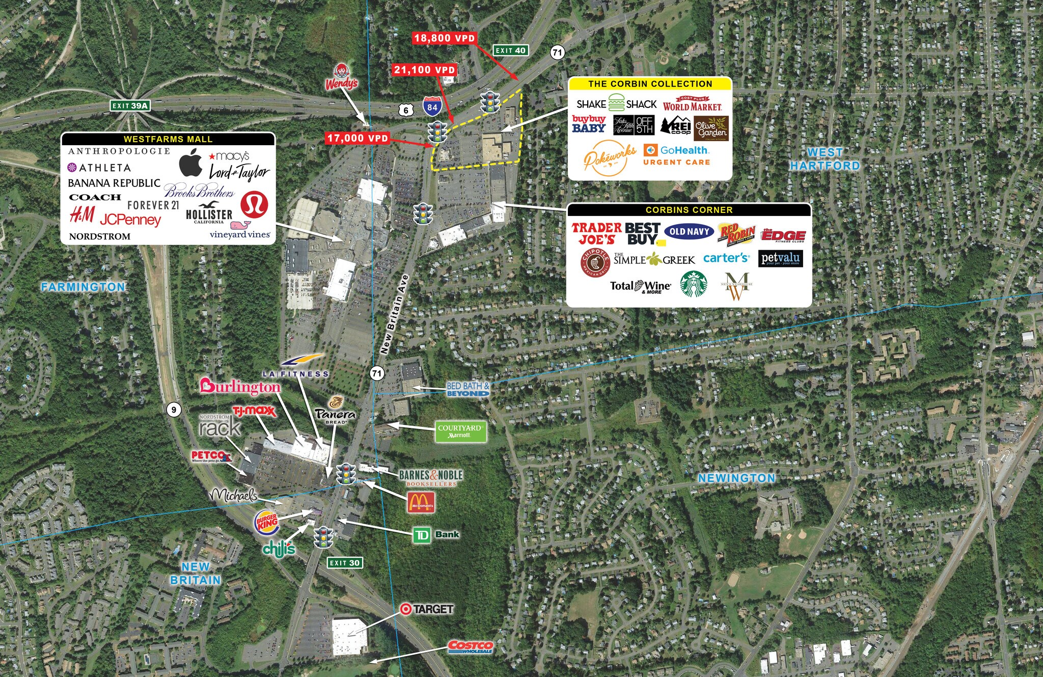 1445 New Britain Ave, West Hartford, CT 06110 Retail for