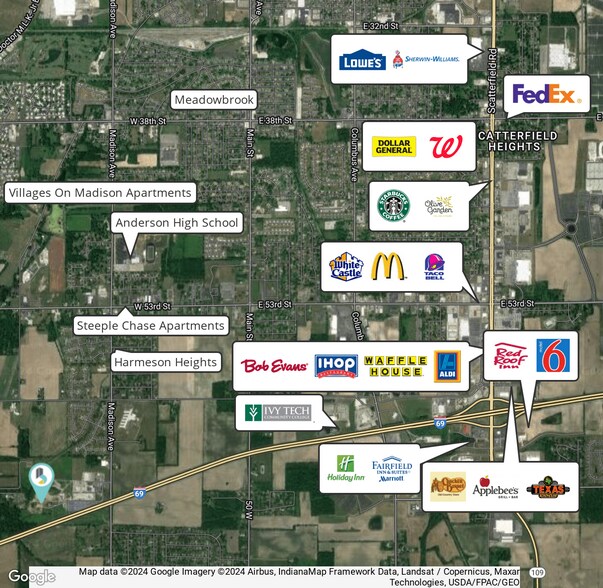 6529 S Madison Ave, Anderson, IN 46013 Madison Co. Industrial Land