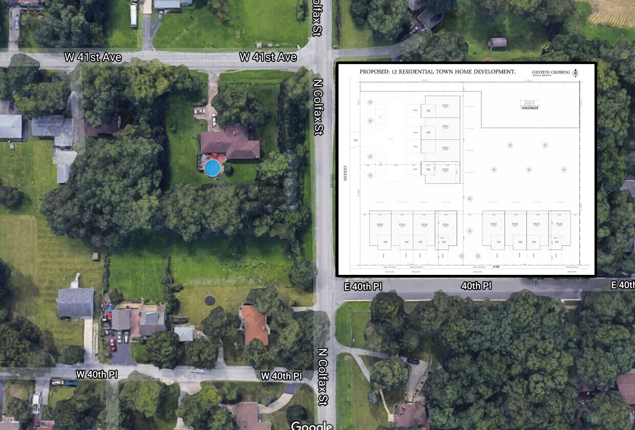 Colfax St, Griffith, IN for sale Aerial- Image 1 of 1