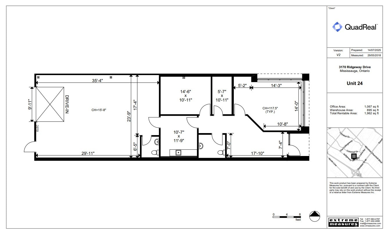 4181 Sladeview Cres, Mississauga, ON for lease Floor Plan- Image 1 of 1