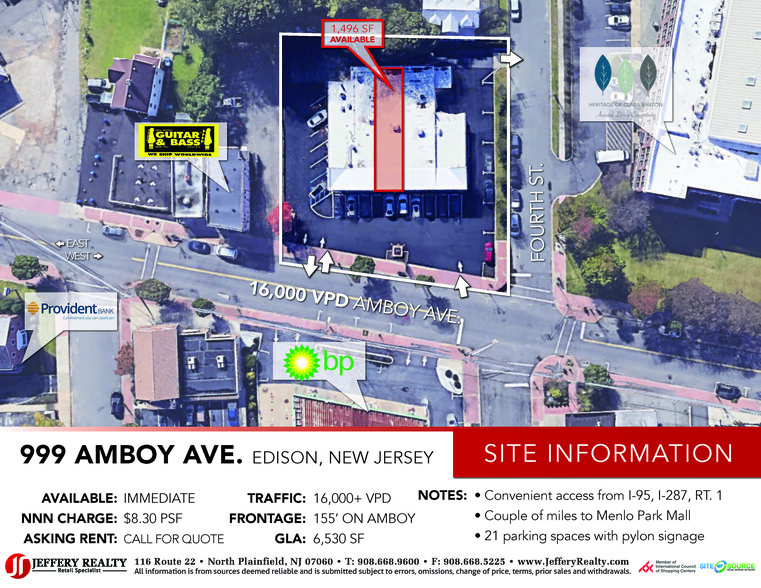 997-1005 Amboy Ave, Edison, NJ for lease - Building Photo - Image 2 of 4