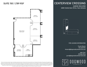 4538 Centerview Dr, San Antonio, TX for lease Floor Plan- Image 1 of 1