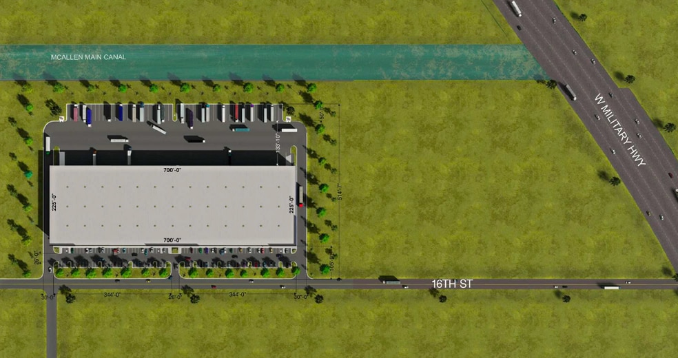 W Military Hwy & S 10th St, McAllen, TX for lease - Aerial - Image 2 of 3