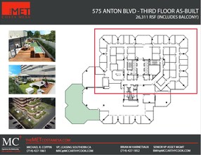 535-575 Anton Blvd, Costa Mesa, CA for lease Floor Plan- Image 2 of 3