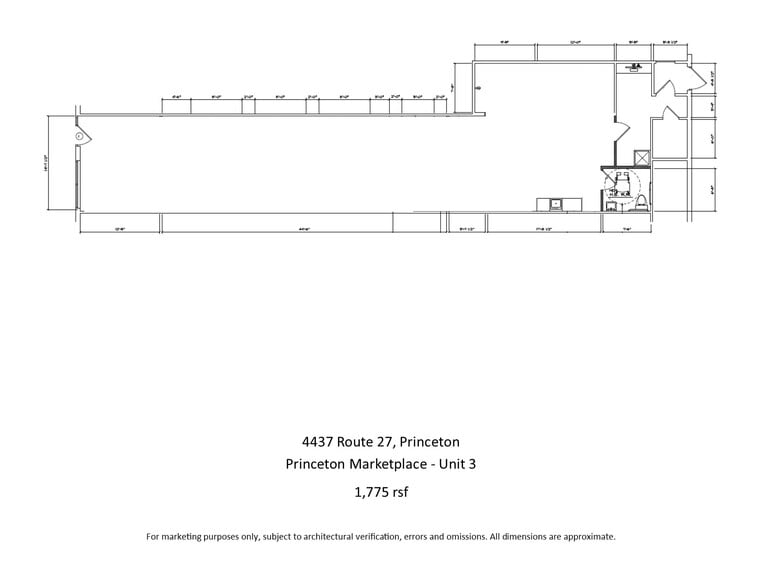 4437 Route 27, Princeton, NJ for lease - Floor Plan - Image 2 of 2