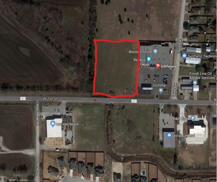 W 1st St, Justin, TX for sale - Aerial - Image 2 of 2
