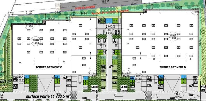 Flex in La Queue-en-Brie for lease - Floor Plan - Image 3 of 8