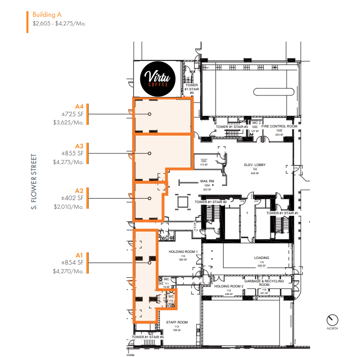 1212 S Flower St, Los Angeles, CA for lease Floor Plan- Image 1 of 1