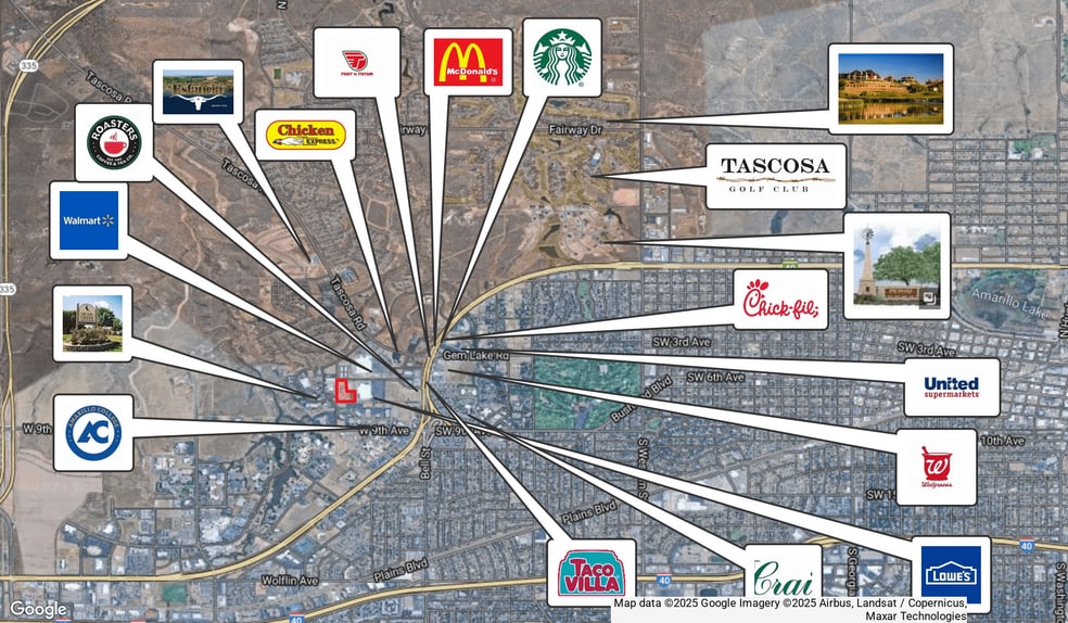 6601 Lowes Lane, Amarillo, TX for sale - Aerial - Image 1 of 5