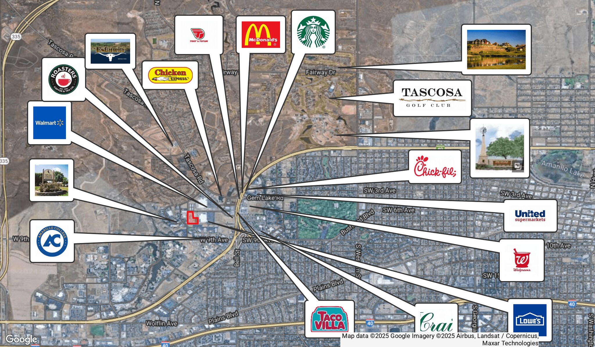 6601 Lowes Lane, Amarillo, TX for sale Aerial- Image 1 of 6