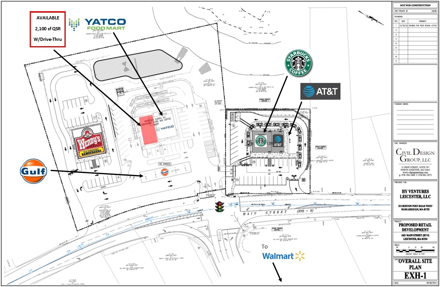 1603-1605 Main St, Leicester, MA for lease Site Plan- Image 1 of 6