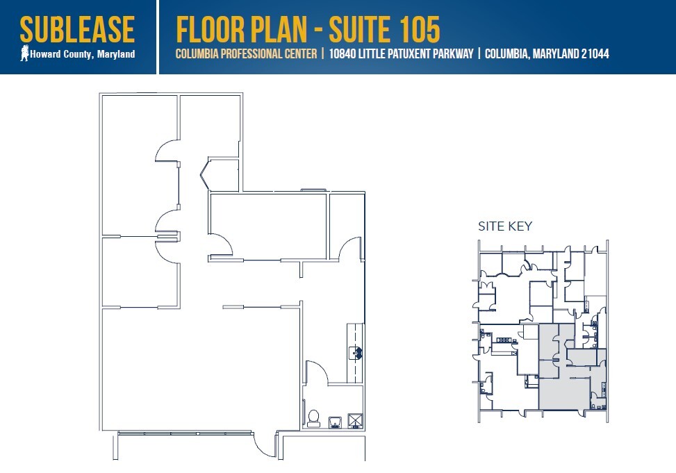 10840 Little Patuxent Pky, Columbia, MD for lease Floor Plan- Image 1 of 1