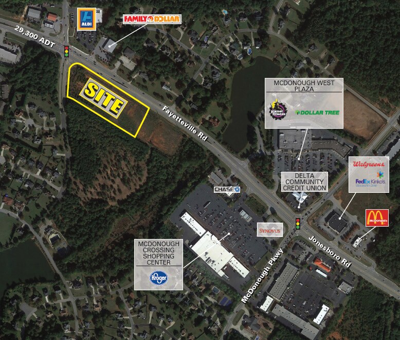375 Jonesboro Rd, McDonough, GA for sale Aerial- Image 1 of 2