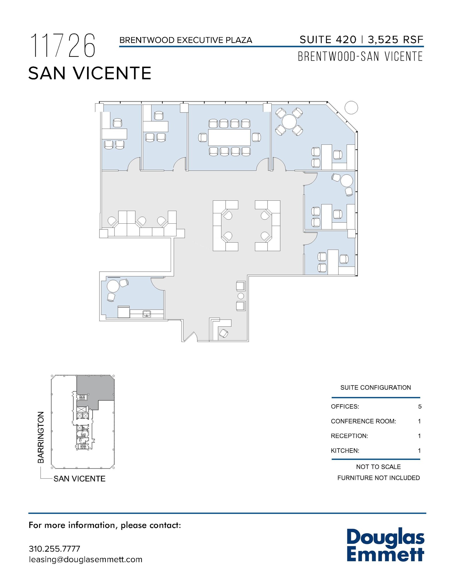 11726 San Vicente Blvd, Los Angeles, CA for lease Floor Plan- Image 1 of 1