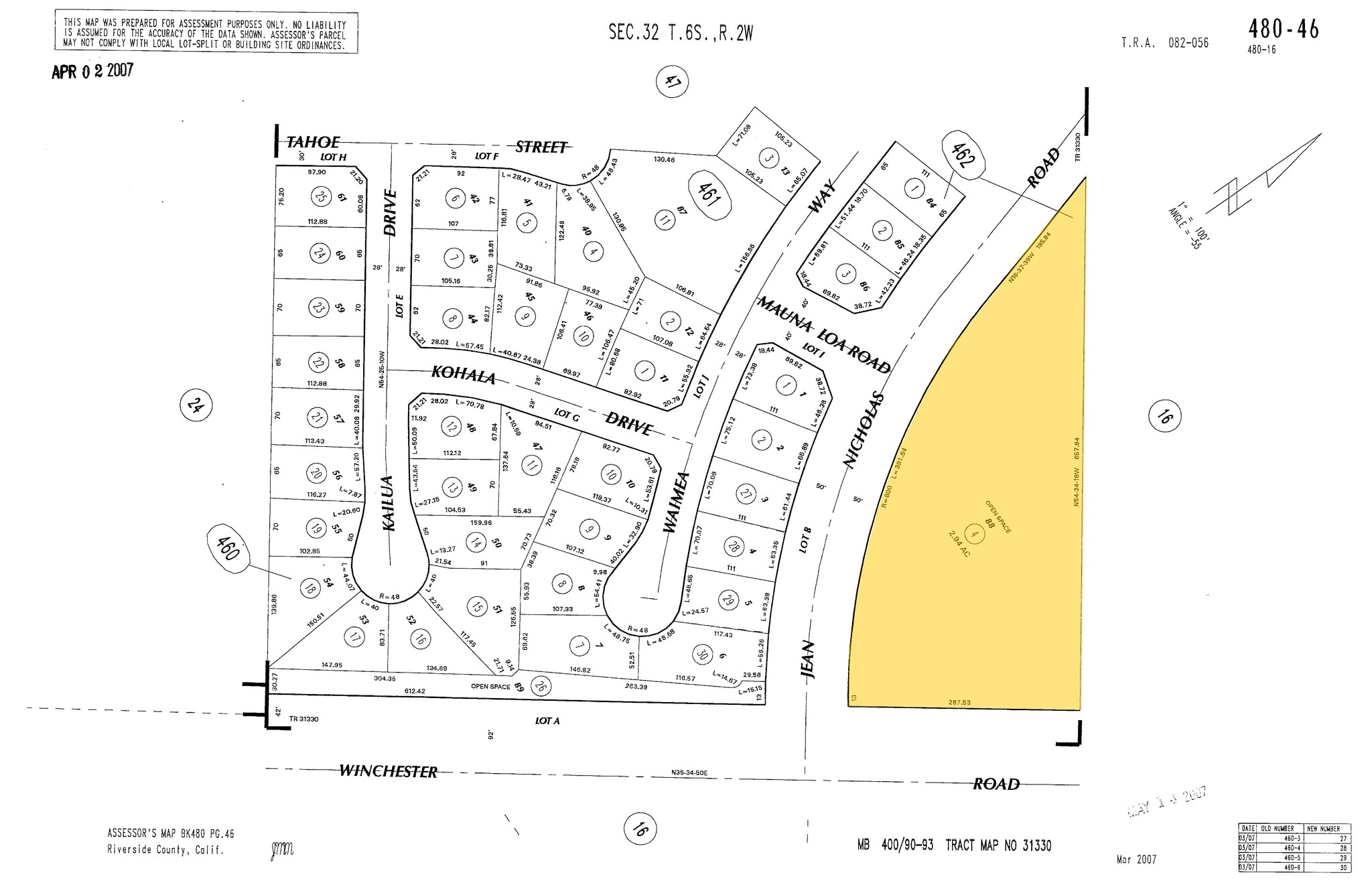 Winchester Rd & Jean Nicholas Rd, Winchester, CA for sale Plat Map- Image 1 of 1