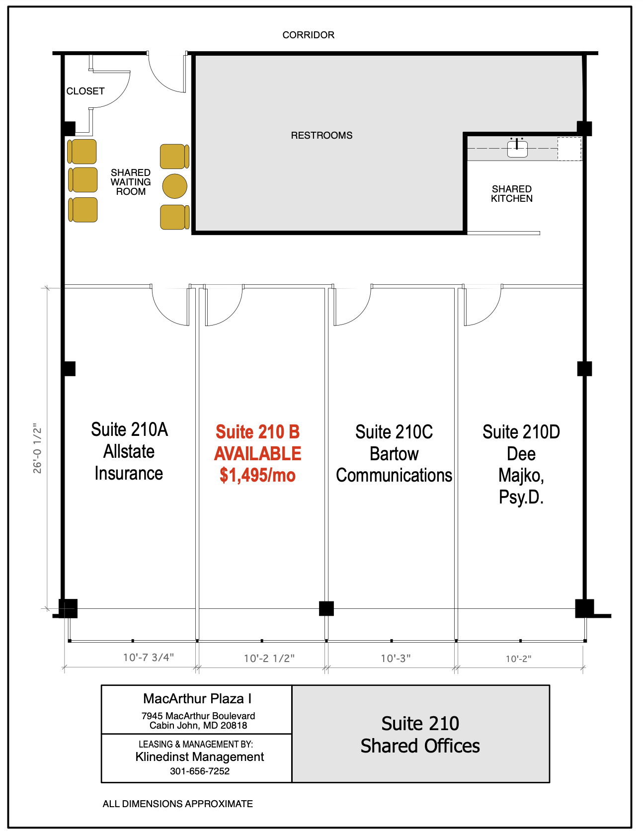 7945 Macarthur Blvd, Cabin John, MD for lease Floor Plan- Image 1 of 1