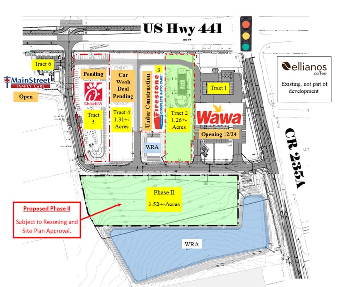 US HWY 441 & CR 235A, Alachua, FL for sale - Site Plan - Image 2 of 3